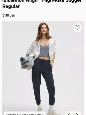 Lululemon Align True Navy High-Rise Jogger Regular Size 4